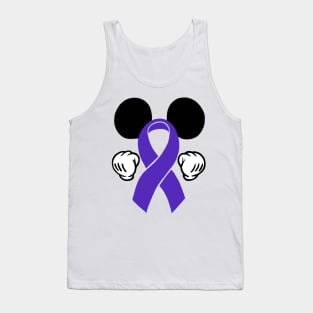 Mouse Ears Awareness ribbon (Purple) Tank Top